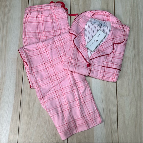 Karen Neuburger English Beauty Pajama Set Pearl Plaid Size Small NWT RLK0336 - Picture 1 of 12